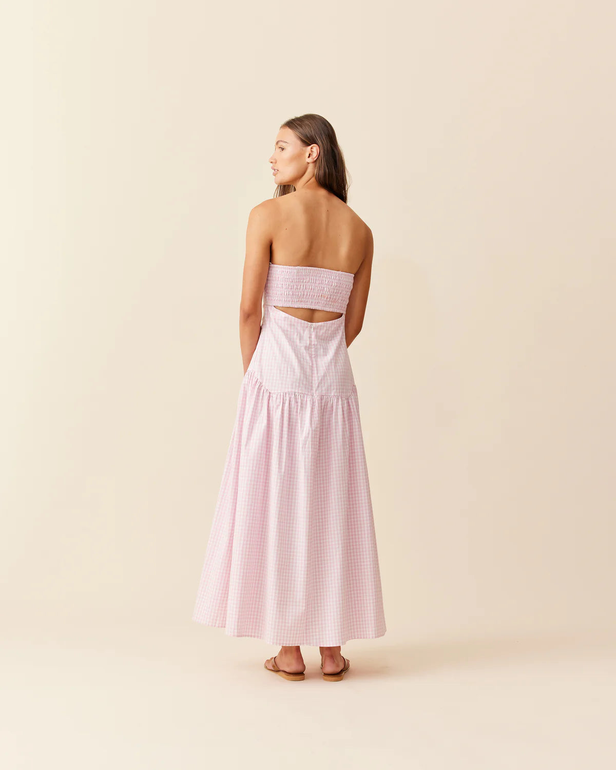 Trulli Maxi in Pink Gingham