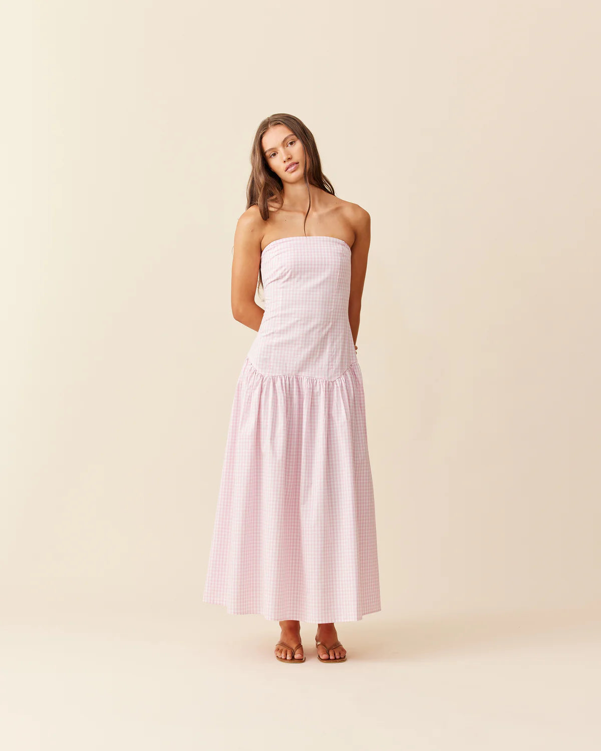 Trulli Maxi in Pink Gingham